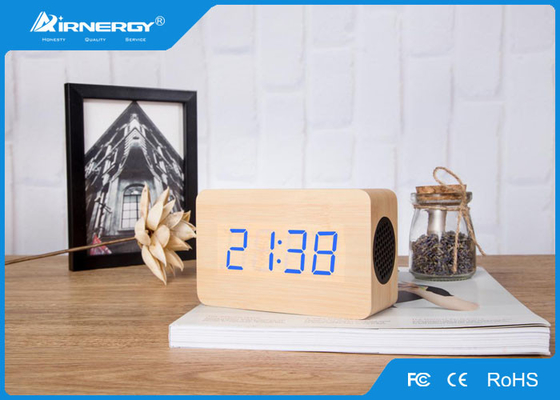 Superhölzerner drahtloser hölzerner Bluetooth Wecker-Bass-Radio der Sprecher-/V4.0